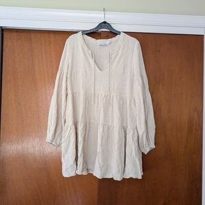 Petal & Pup Mini Dress | Size: 8 | Cream